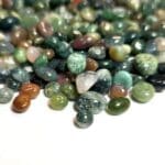 Agate Moss Polished Freeform Tumbled Small 3x4-9x8mm (50Pcs)~BUY 2 GET 1 FREE