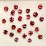 (H1) Garnet Rhodolite (raspberry) Round 2.5-2.8mm (24Pcs)