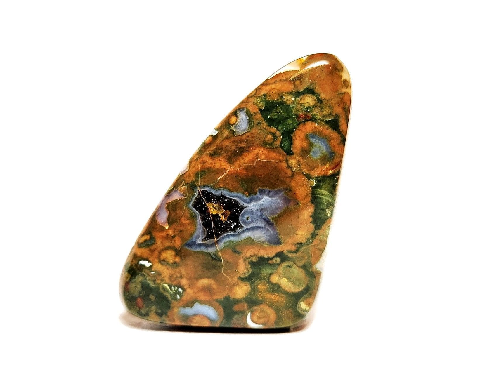 Jasper Australian Rainforest Freeform (druzy) 29x40mm 56.45Crts