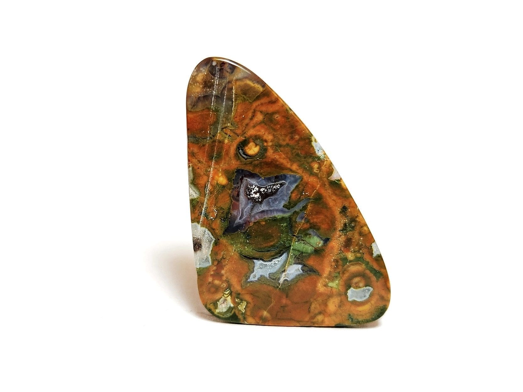 Jasper Australian Rainforest Freeform (druzy) 29x40mm 56.45Crts - Image 2
