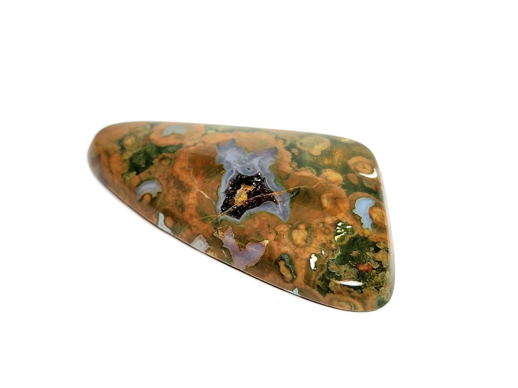Jasper Australian Rainforest Freeform (druzy) 29x40mm 56.45Crts - Image 3