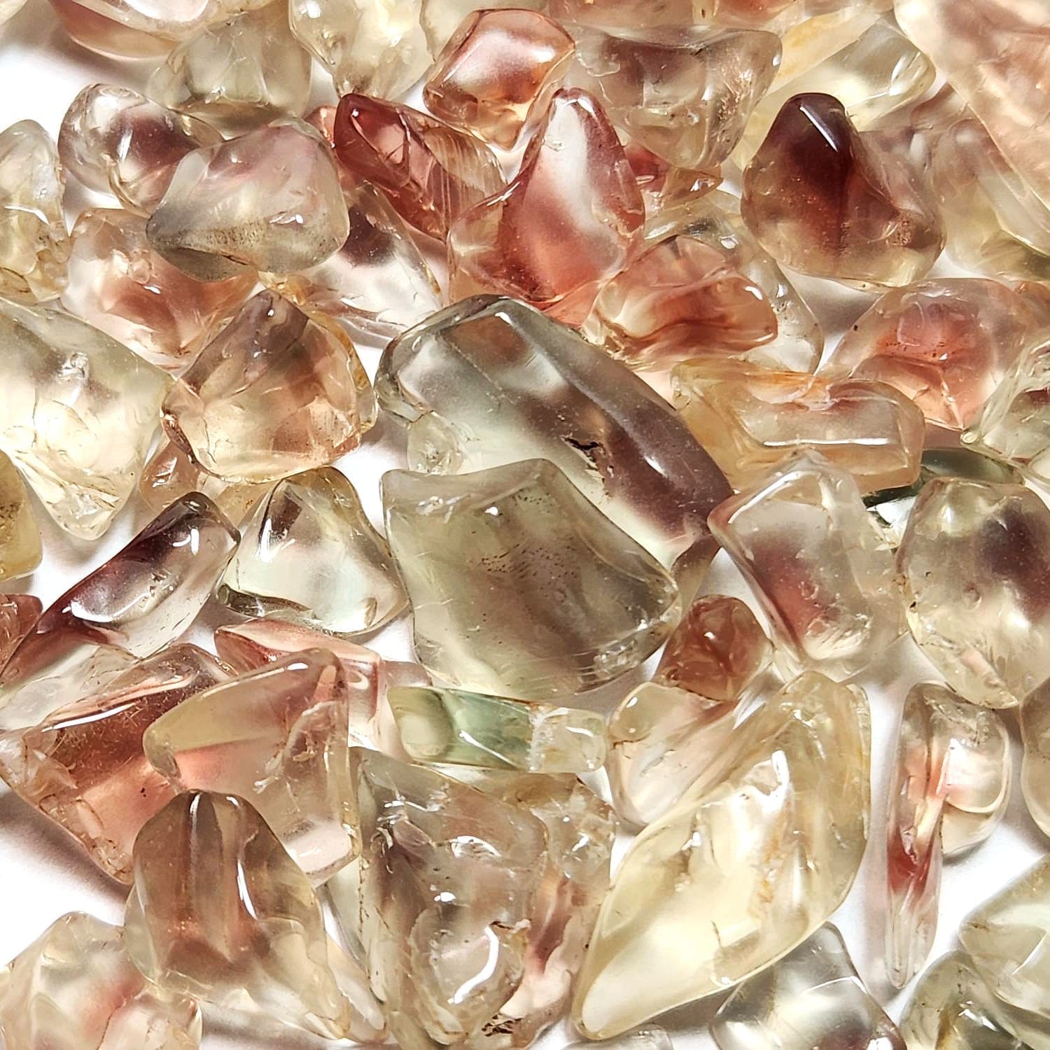 Sunstone Oregon Red/Green/Schiller Mix Polished Freeform Tumbled (20 Pcs) ~ BUY 2 GET 1 FREE - Image 4