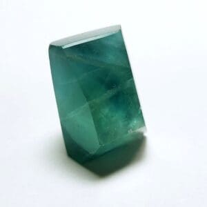 (S6) Fluorite Blue-Green Faceted Freeform 1.30"x0.91" 175crts