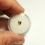 (E4) Zircon Cognac Oval Native Cut 5x4mm 0.58Crts