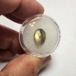 (A1) Labradorite Oval Rose Cut 12x9mm 3.40Crts
