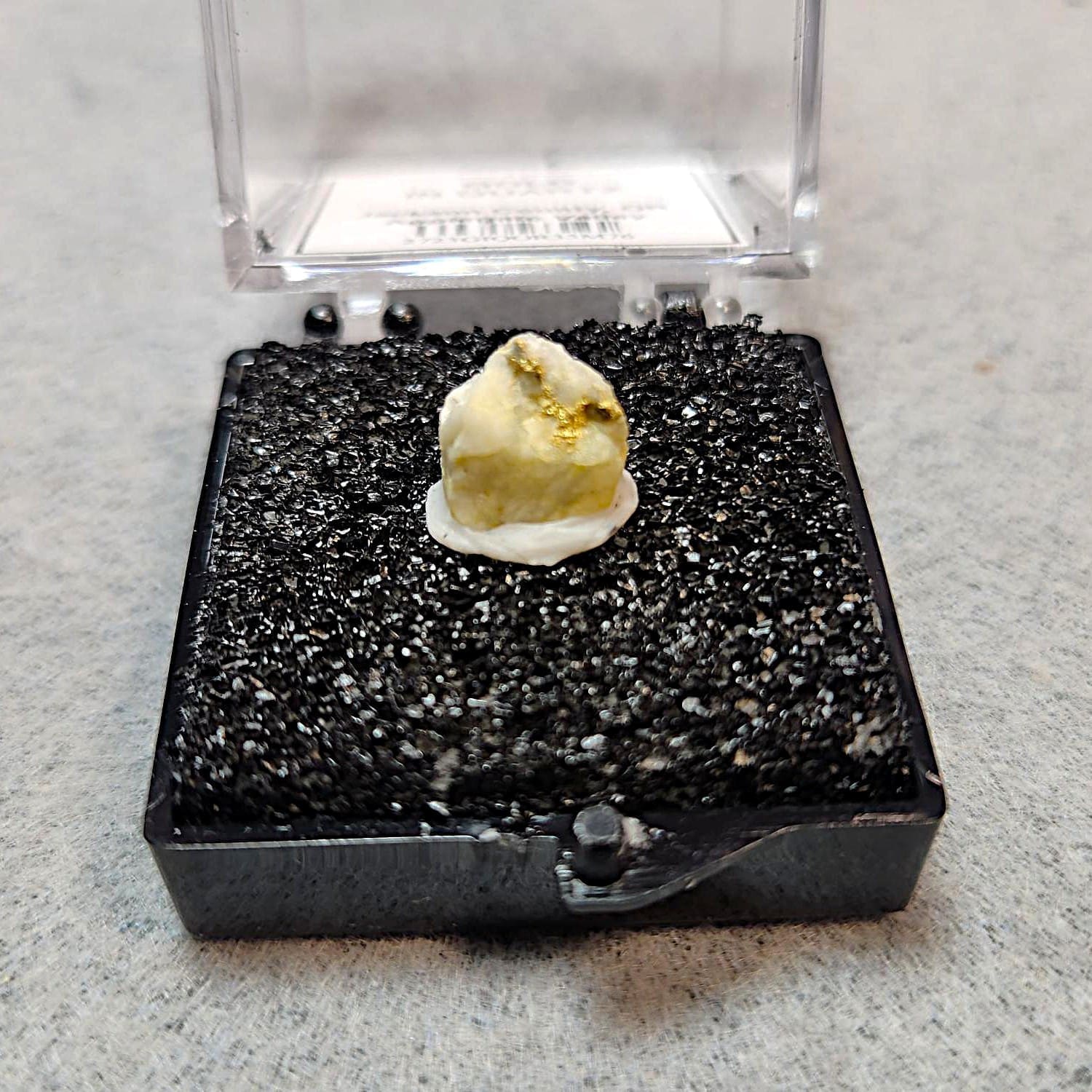 Gold In Quartz Oregon Specimen Thumbnail 12x9mm #76 - Image 2