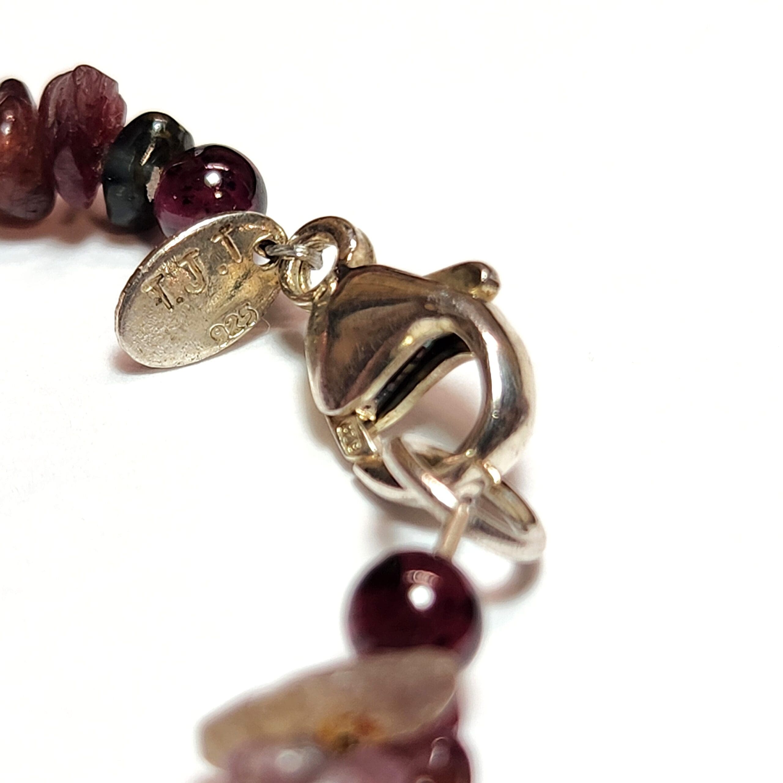 Mixed Tourmaline Freeform 4x5-9x5mm Bead & 925 Silver 36″ 230Ctw Necklace - Image 3