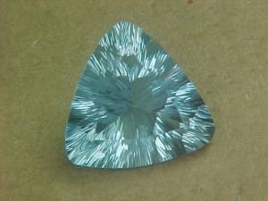 Fluorite Blue Green Trillion 14.5mm 10.26crts