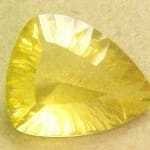 Fluorite Yellow Trillion 17x14mm 11.38crts