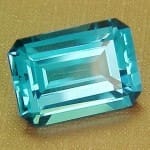 Topaz Blue Emerald Cut 18x13mm 19.34crts