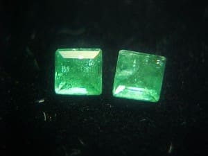 Emerald Square 3mm 0.28ctw (2 Pcs. Parcel)