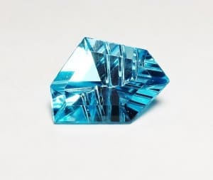 Topaz Blue Fancy Abstract 15x12mm 7.02crts