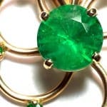 Columbian Emerald Swirl 14KTYG Necklace