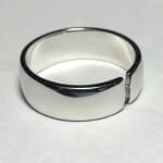 Silver 925 Single Diamond Band Ring