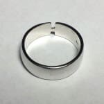 Silver 925 Single Diamond Band Ring