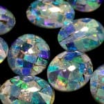 Opal Australian Mosaic Triplet Oval 8x6mm (2 Pcs)