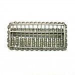 Moveable Abacus 925 Sterling Pin