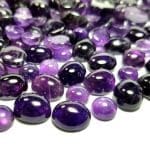 Amethyst Natural Cabochon 12x10mm Oval & 8mm Round (100 Ctw) ~ BUY 2 GET 1 FREE