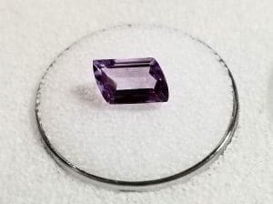 Amethyst Fantasy Rectangle Slant 11x6mm 1.85crts