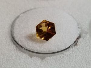 Citrine Fantasy Hexagon 7mm 1.32crts