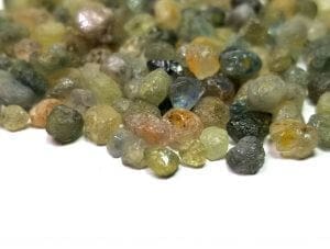 Genuine Montana Sapphire 4-6.5mm Mixed Color Rough Specimen (20 Pcs) Parcel Lot