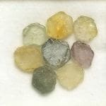 Sapphire Montana Mixed Color Flat Rough Specimen 6.5-7.5mm 8.96 ctw