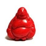 Coral Red Italian Drilled Carved Buddha 29x26mm (40.20crts)