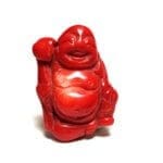 Coral Red Italian Drilled Carved Buddha 35x21mm (49.30crts)