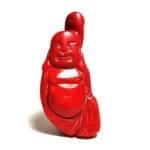 Coral Red Italian Drilled Carved Buddha 50x19mm (47.15crts)