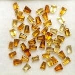 Citrine Tapered Baguette Mixed Shades 3x2x1.75mm (50 Pcs)