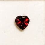 Garnet Heart 9mm 2.90Crts