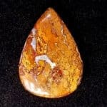 (E4)  Opal Australian Boulder Pear Cabochon 25.5x11.5mm 24.80Crts