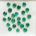 Emerald Faceted Round 2-3.5mm (24Pcs)
