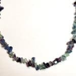 (Q6) Multicolor Fluorite Polished Freeform 4.5-7.5mm Infinity 34" 410Ctw Necklace