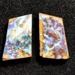 Opal Australian Boulder Freeform Seam Pair Rub 24x26mm 44.15Ctw (2Pcs)