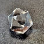 Quartz Clear Faceted 20 Sided Die Icosagon 16.5mm 37.20Crts