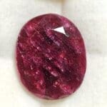 Ruby India Oval 22x18mm 31.34crts (commercial Grade)
